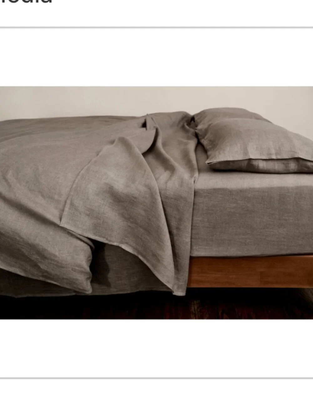 Sembla Linen Flat Sheet (King) - Cuttack Silver